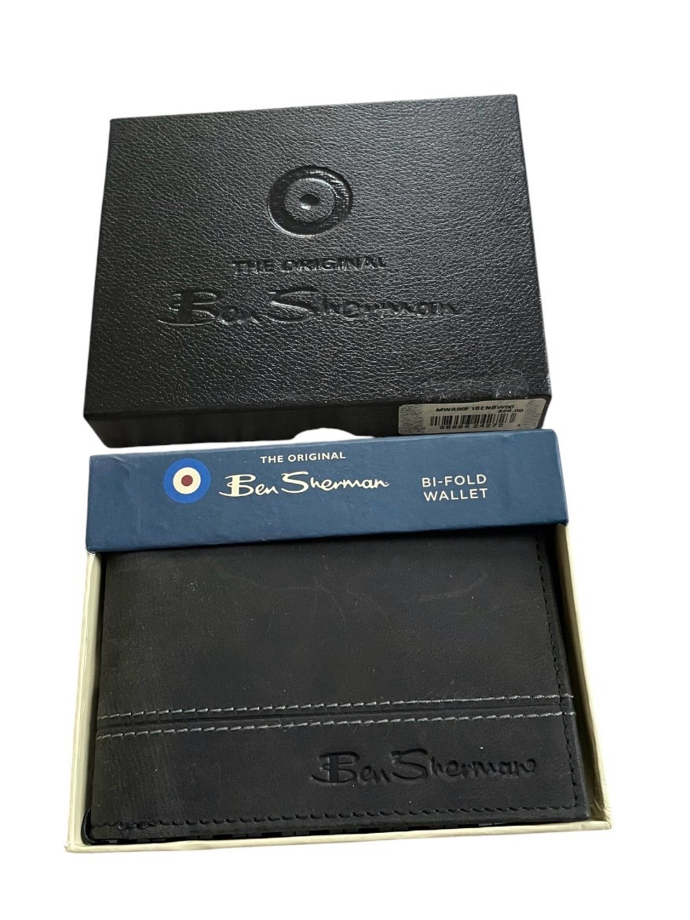 Ben Sherman Black Bi Fold Wallet New In Box